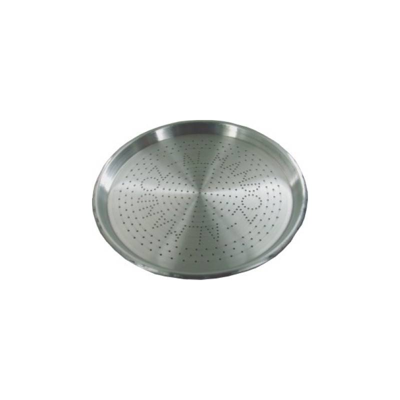 Molde pizzera aluminio perforada n35