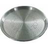 Molde pizzera aluminio perforada n35