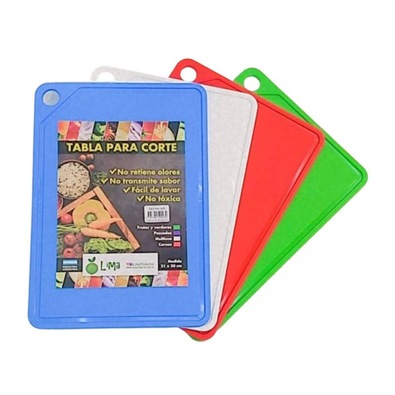 Tabla de corte plastica color 21x30