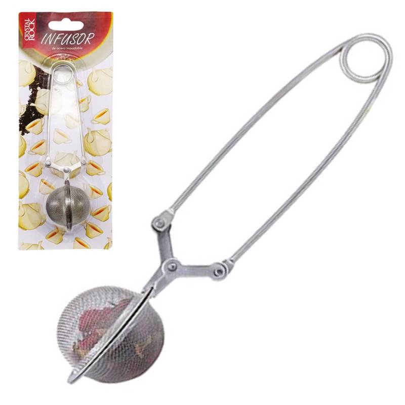 Infusor de acero inoxidable pinza