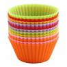 Molde de silicona cup cakes individual set x 12