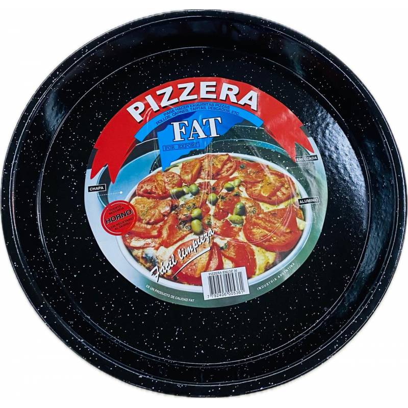 Molde pizzera enlozada 36 cm