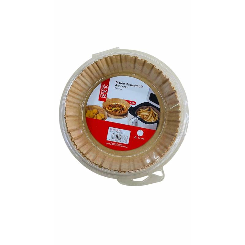 Bandeja descartable redonda 20 cm para Air Fryer x 50